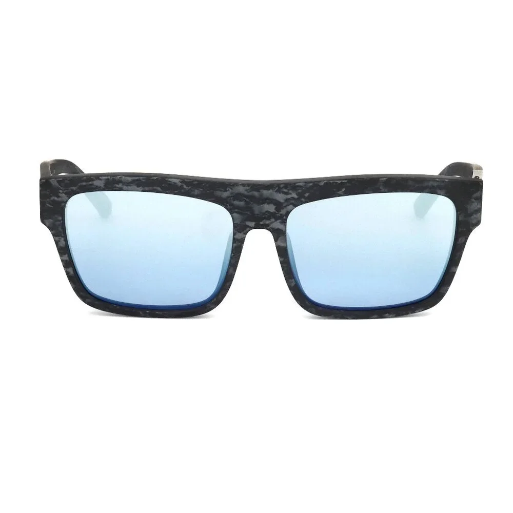 3.1 Phillip Lim x Linda Farrow PI40 56mm Grey Acetate Blue Lens Sunglasses